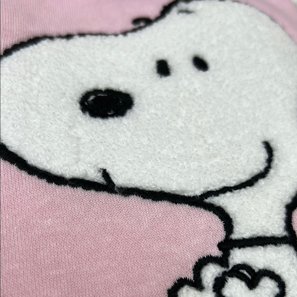 Snoopy embroidered & patch designs zip up jacket with hood NWT! Size M - Picture 8 of 16